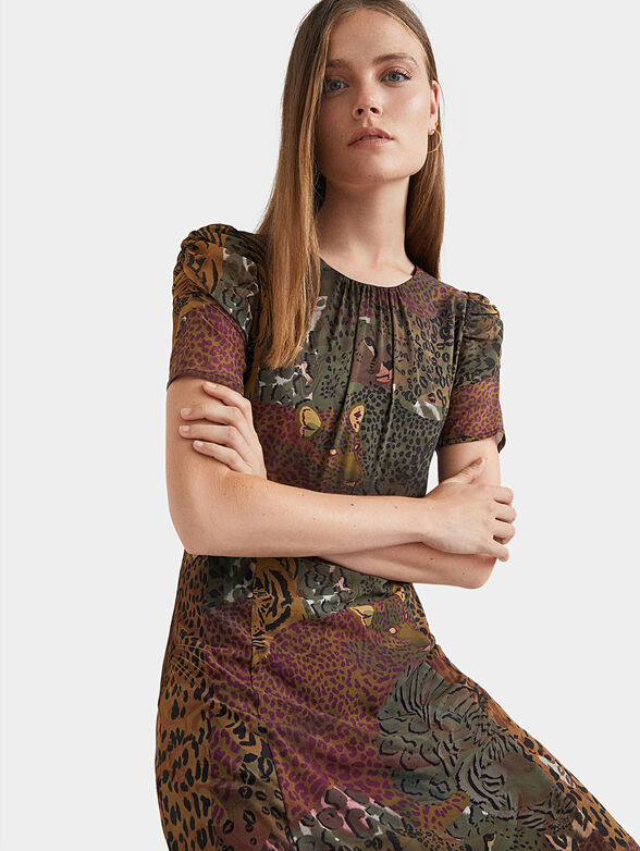 Short sleeve midi-dress - 4