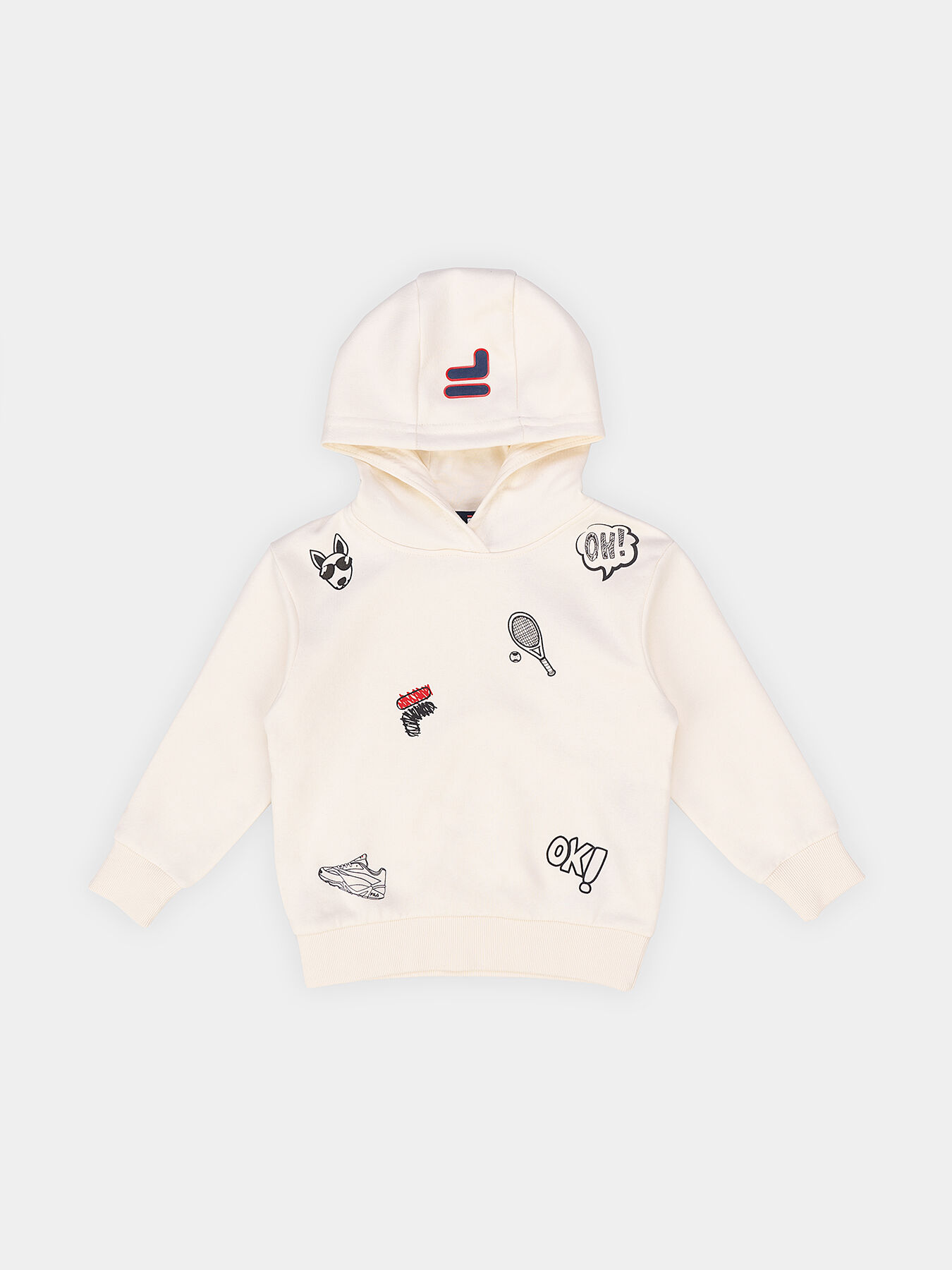 Fila embroidered hoodie cheap