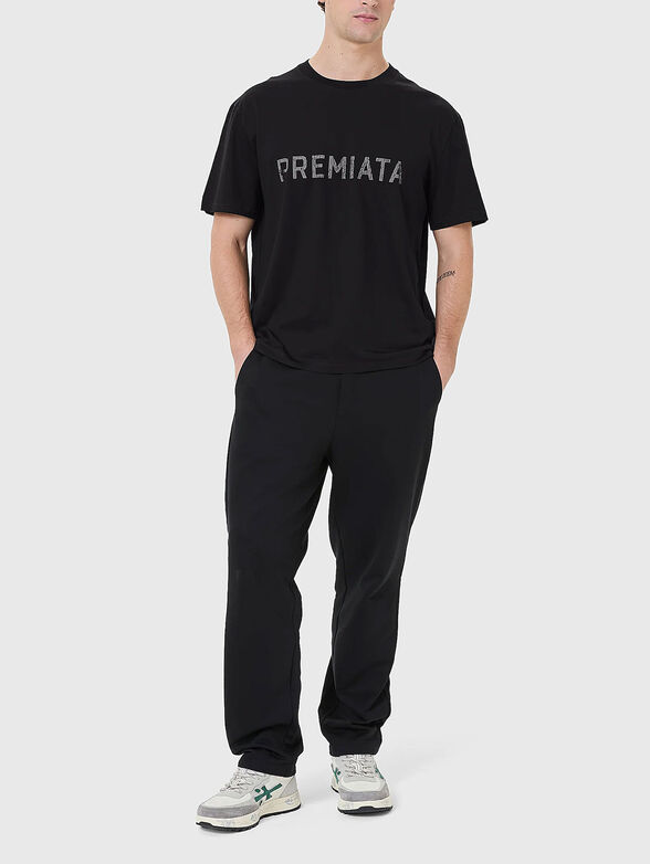 Cotton T-shirt with logo print - 2