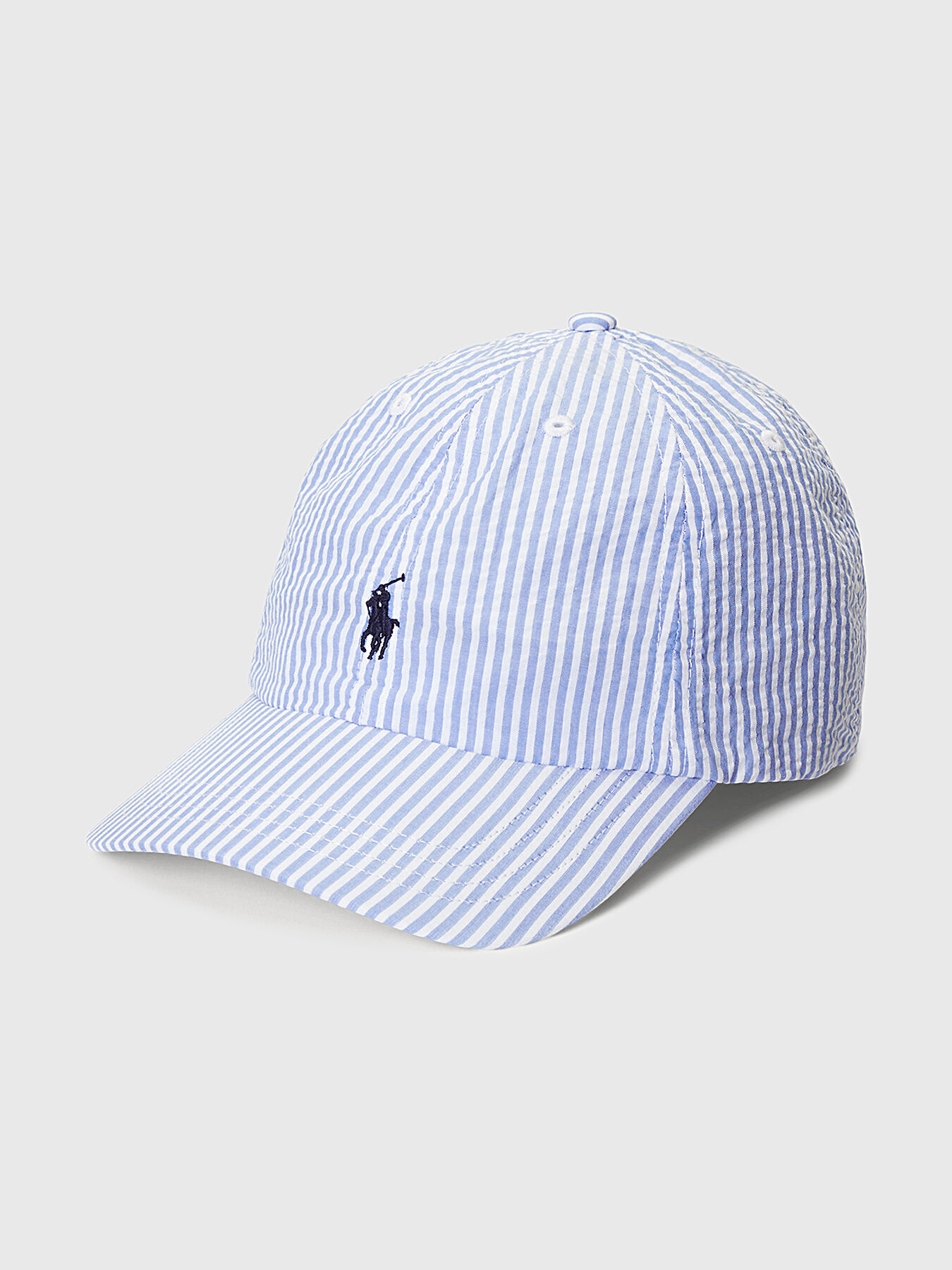 Striped hat with logo embroidery brand POLO RALPH LAUREN