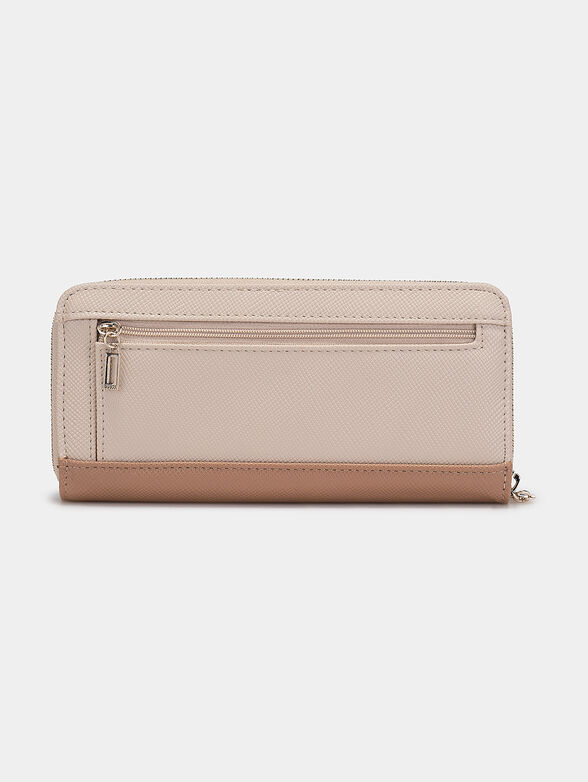 NOELLE  beige purse with saffiano effect - 2