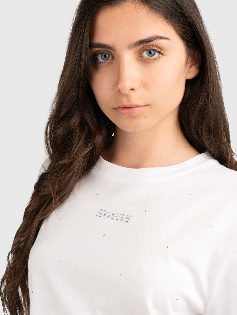 PRIMULA rhinestones T-shirt with oval neckline - 3