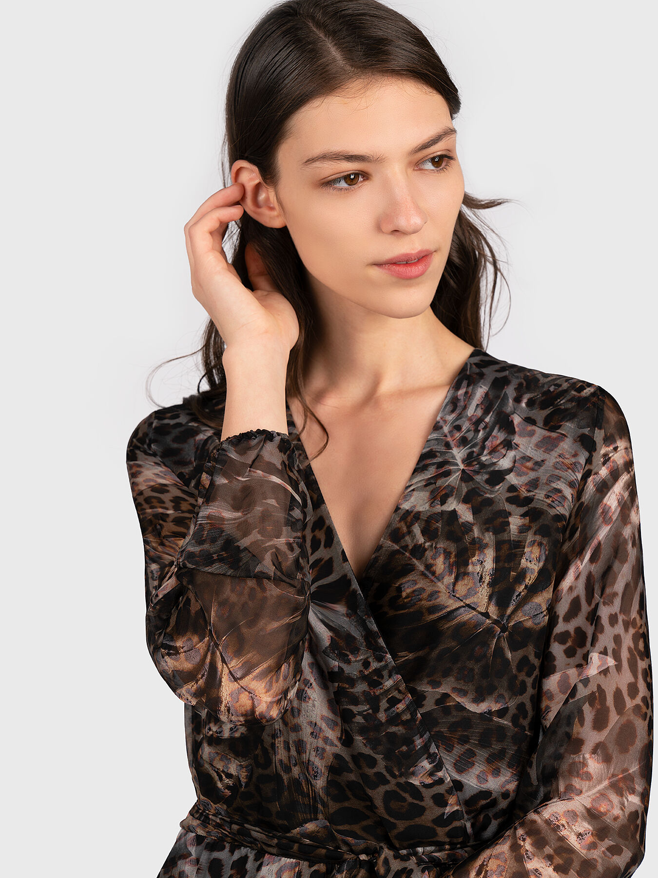 CORNELIA Dress with animal print brand GUESS Globalbrandsstore