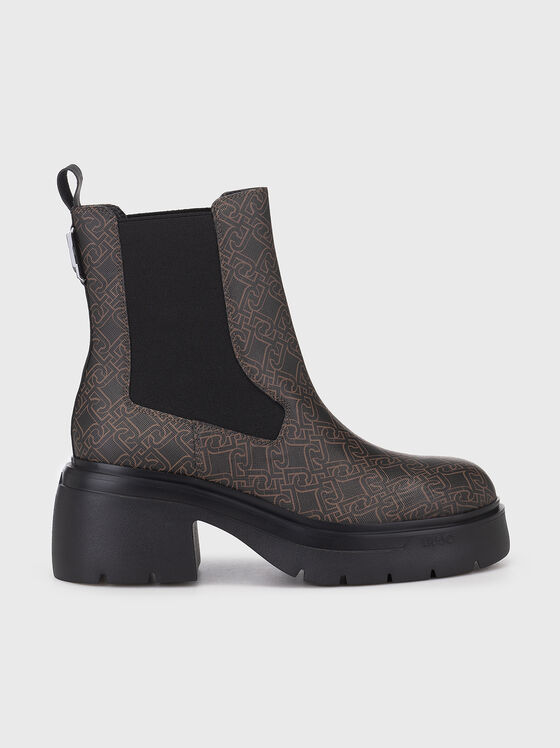 CARRIE 19 boots with monogram print - 1