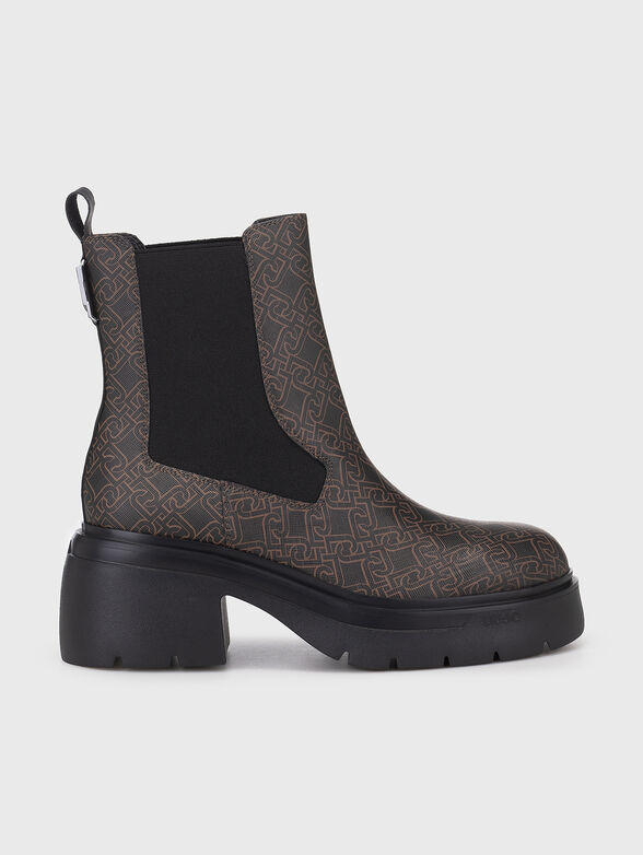 CARRIE 19 boots with monogram print - 1