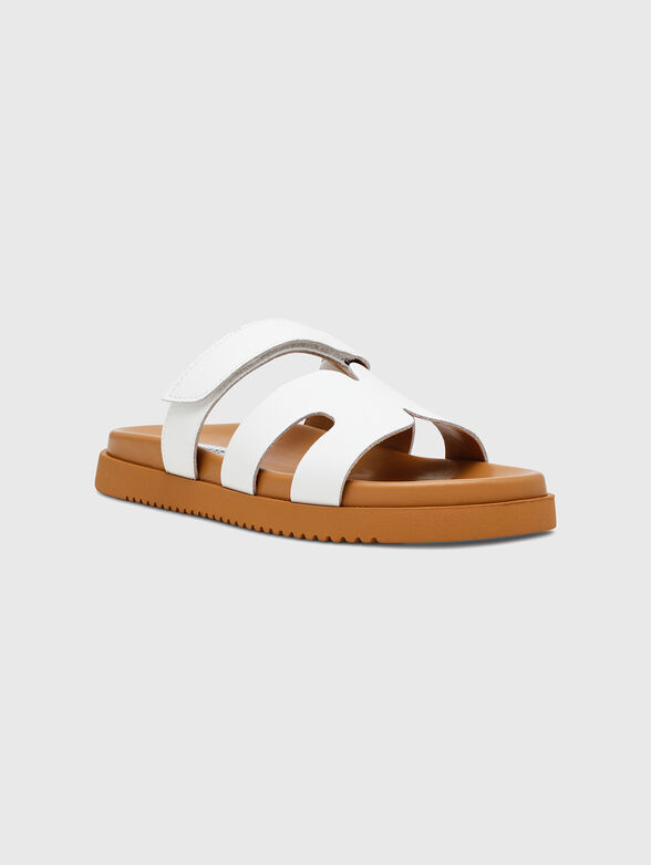 Leather slides - 2