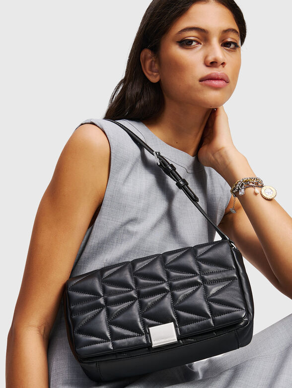 Leather bag with logo - 2