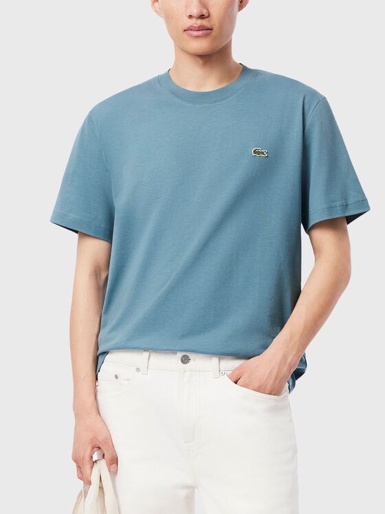 Beige cotton T-shirt  - 1