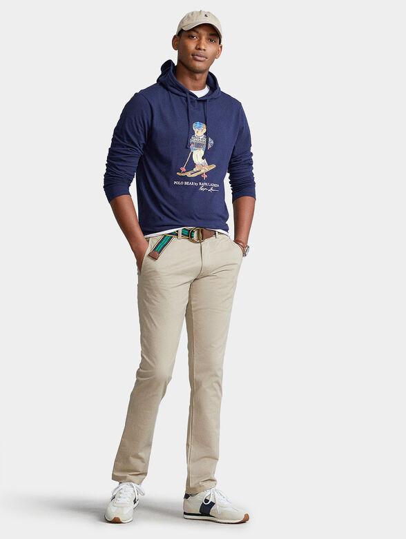 Hooded blouse with POLO BEAR print - 2