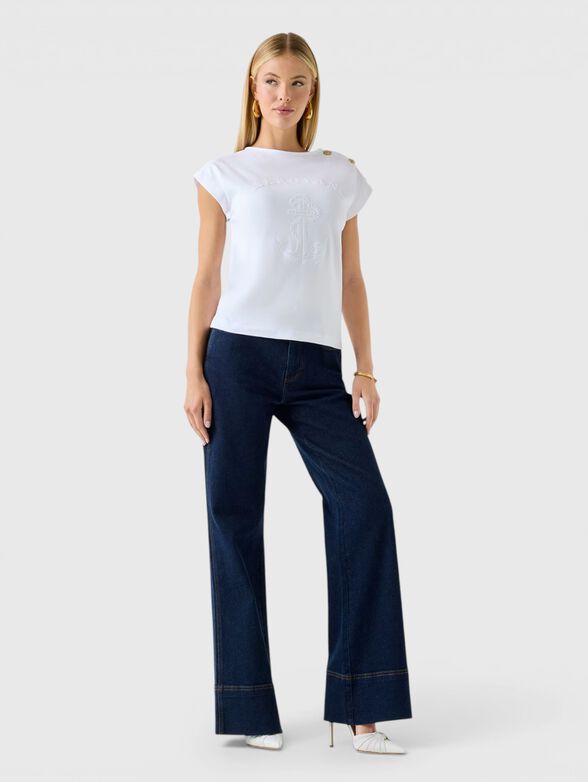 T-shirt with accent buttons - 2