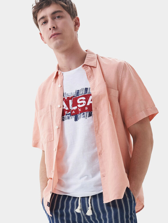 White T-shirt with logo print - 5