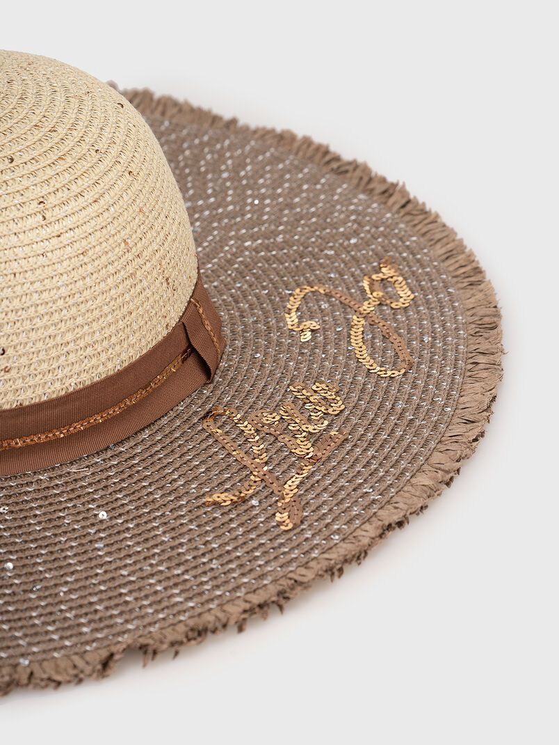 Logo detail straw hat  - 3