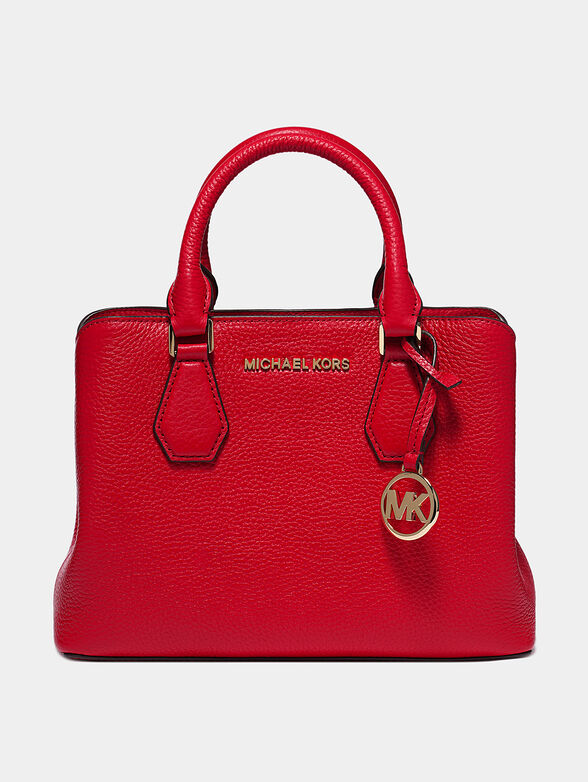 CAMILLE leather handbag with logo detail - 1