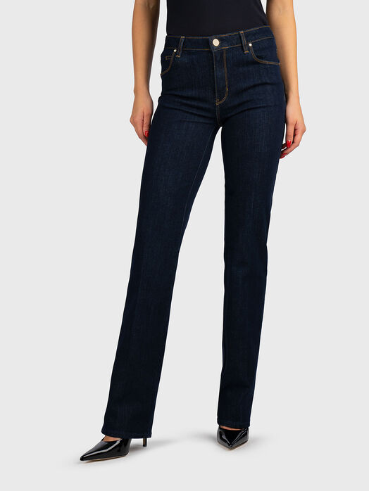 Slim jeans with logo detail