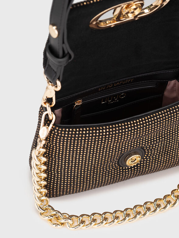 Crossbody bag with rhinestones - 6