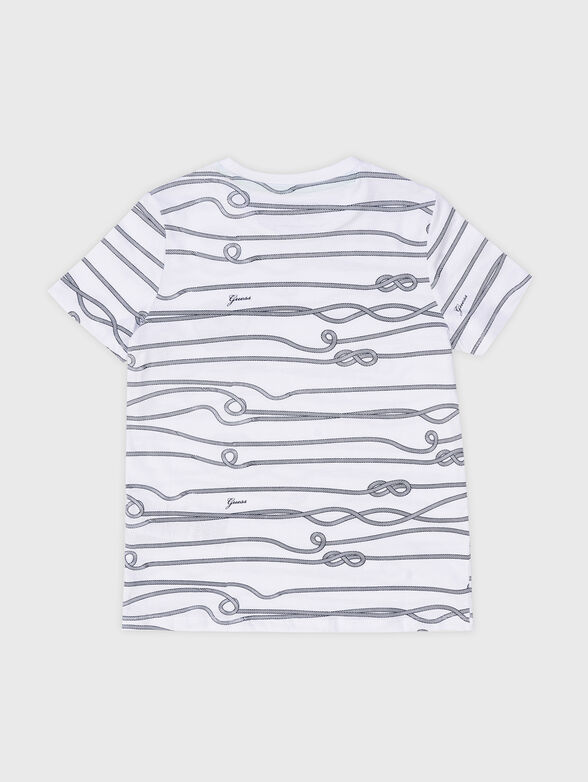 T-shirt with contrasting print - 2