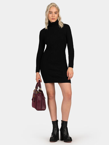 ELISABETH knit dress with turtleneck - 5