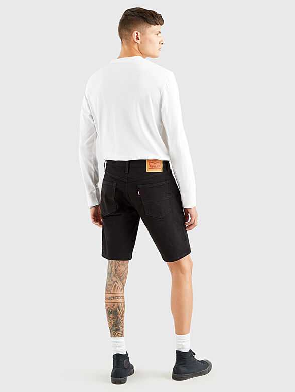 405™ black denim shorts - 2