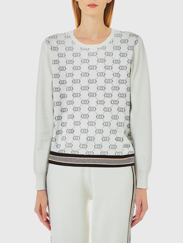Sweater with monogram logo - 1