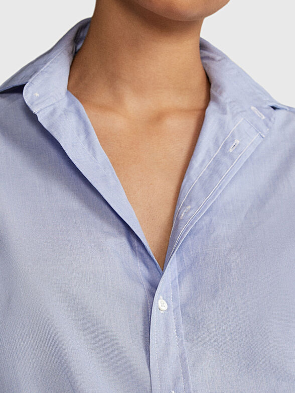 Cotton shirt in blue - 2