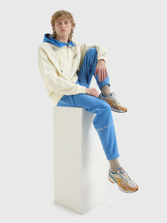 LEGACY black unisex sweatshirt with contrast hood - 2