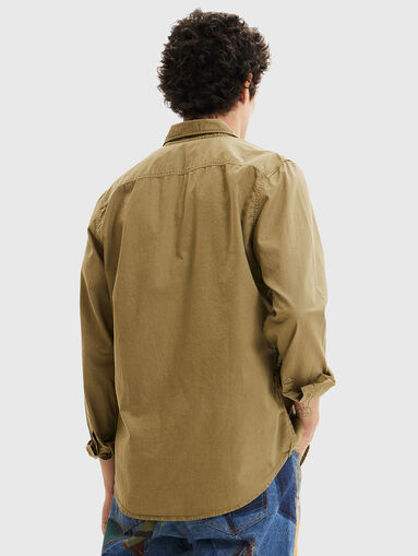 BRAD beige shrt with logo detail - 3