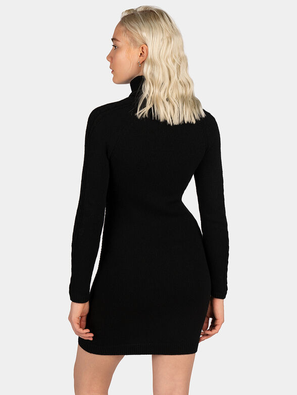 ELISABETH knit dress with turtleneck - 2