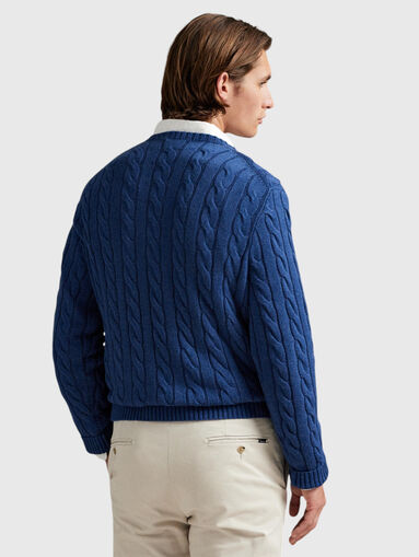 Crew neck cotton sweater - 3