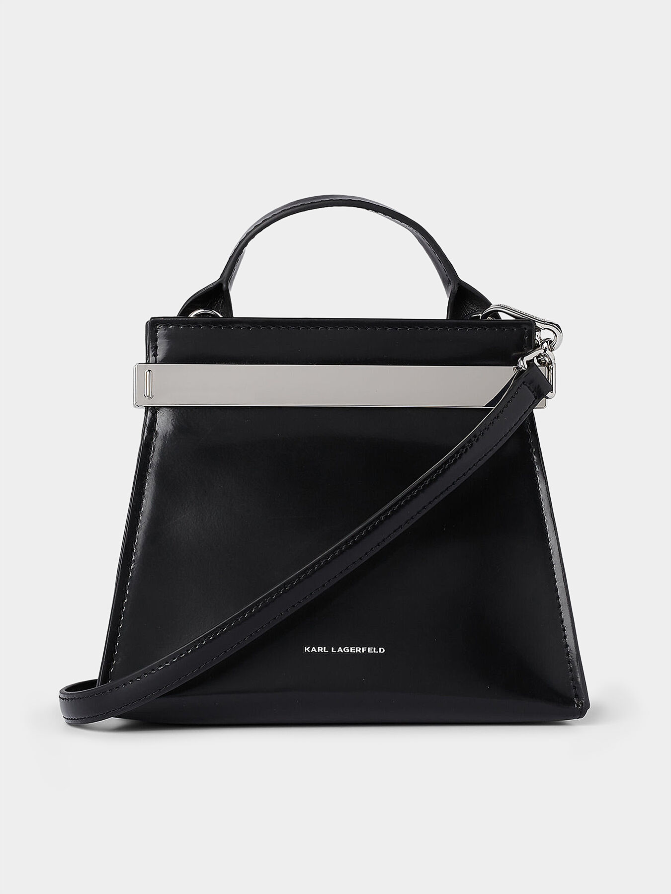 K/KROSS small black bag with metal logo accent brand Karl Lagerfeld —  Globalbrandsstore.com/en