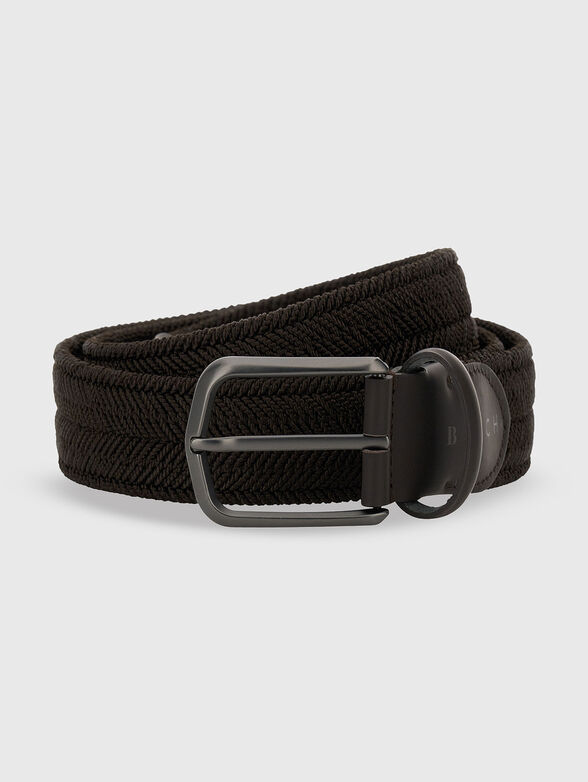 Braided belt in dark brown - 1