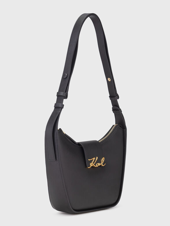 Leather bag with long strap - 4