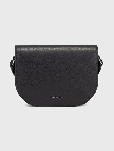 Black leather crossbody bag - 3