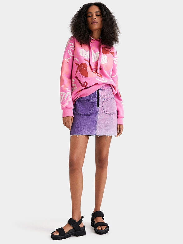 BRAVA oversized sweatshirt with multicolored print - 2