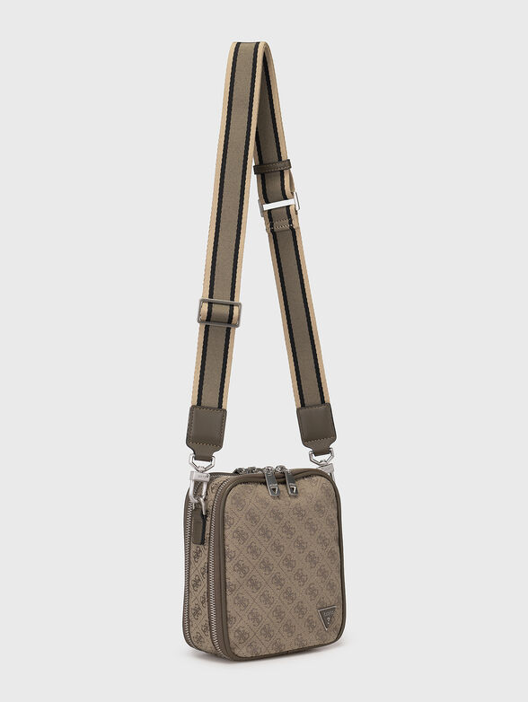 Monogram logo effect crossbodi bag  - 4