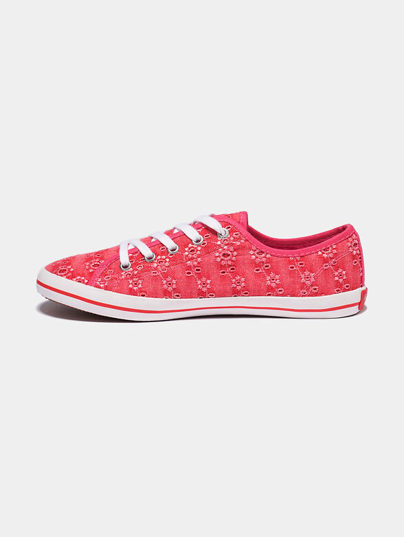 GERY Red sneakers with floral motifs - 4