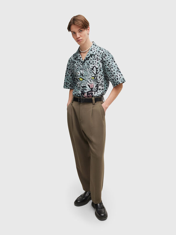EGEENO cotton shirt with animal print - 2