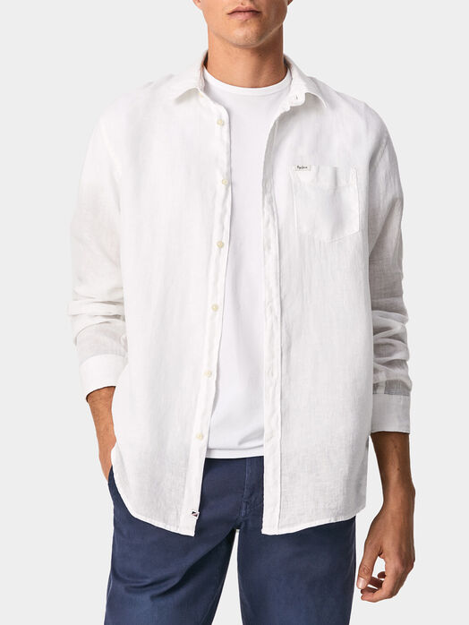 PARKERS blue linen shirt 