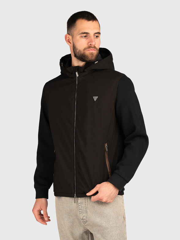Jacket with removable hood - 1