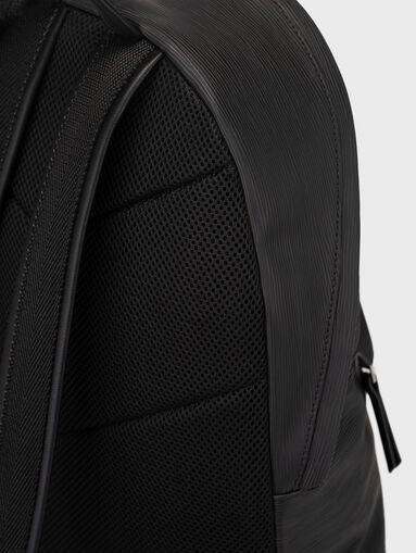 Logo accent black backpack  - 4