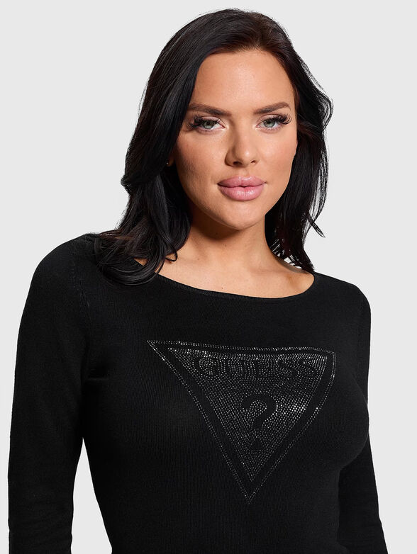 Blouse with long sleeves and logo - 4