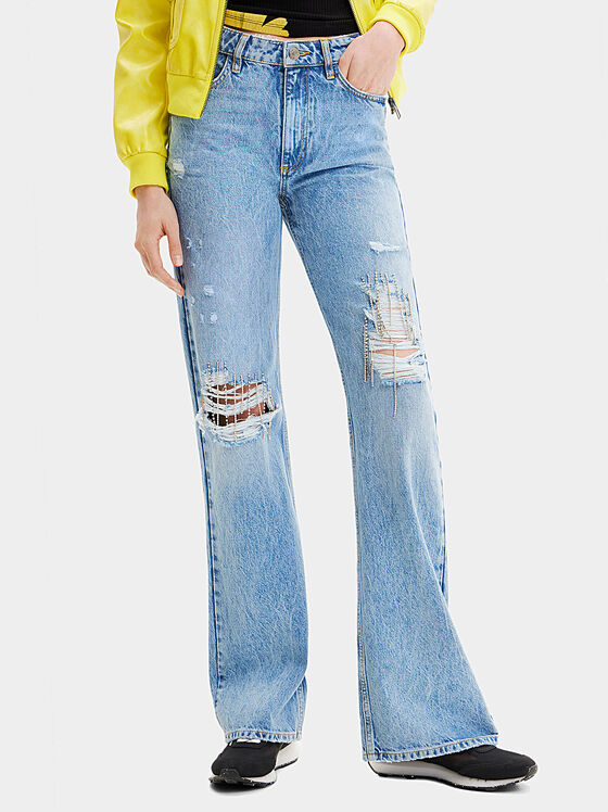 Blue ripped jeans - 1