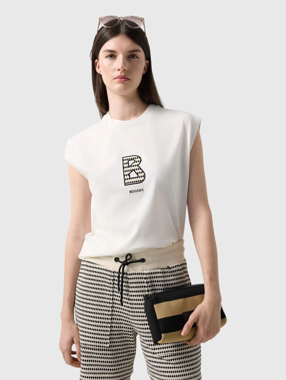 DANIA T-shirt with embroidered logo - 1