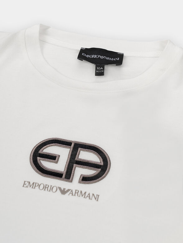 White T-shirt with logo print - 2