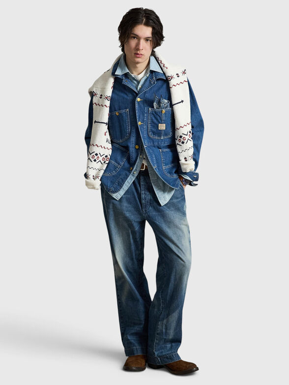 Faded straight leg jeans - 3