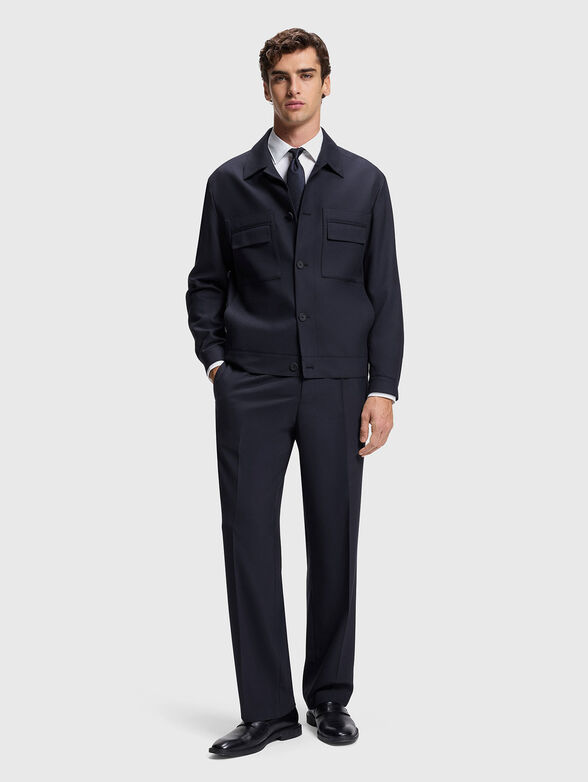 JULIANO slim fit jacket with buttons - 2