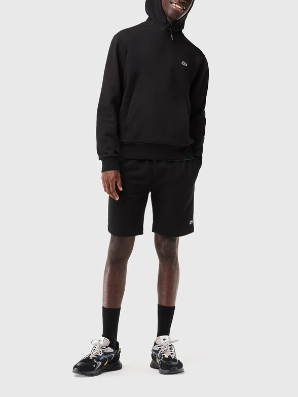 Hooded sweatshirt with logo accent - 2