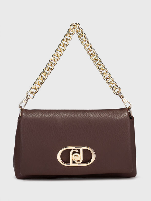 Black crossbody bag with logo detail - 1