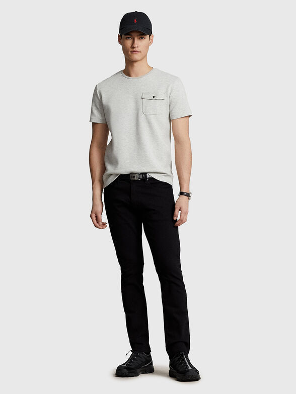 Grey T-shirt with pocket - 2