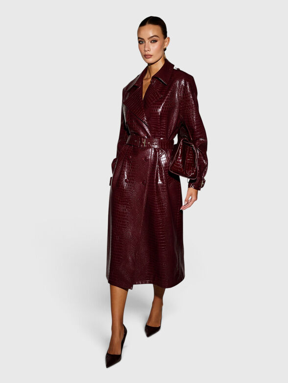 LEONIE Eco leather trench coat - 1