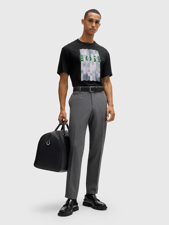 Round neck T-shirt with print - 2